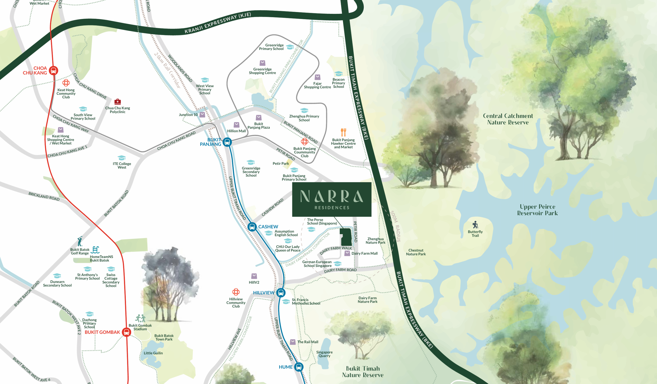 Narra Residences location map