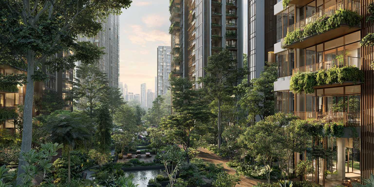 Tengah Garden Avenue condo site plan rendering