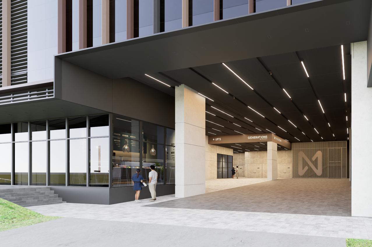 Arrival lobby & lift lobby