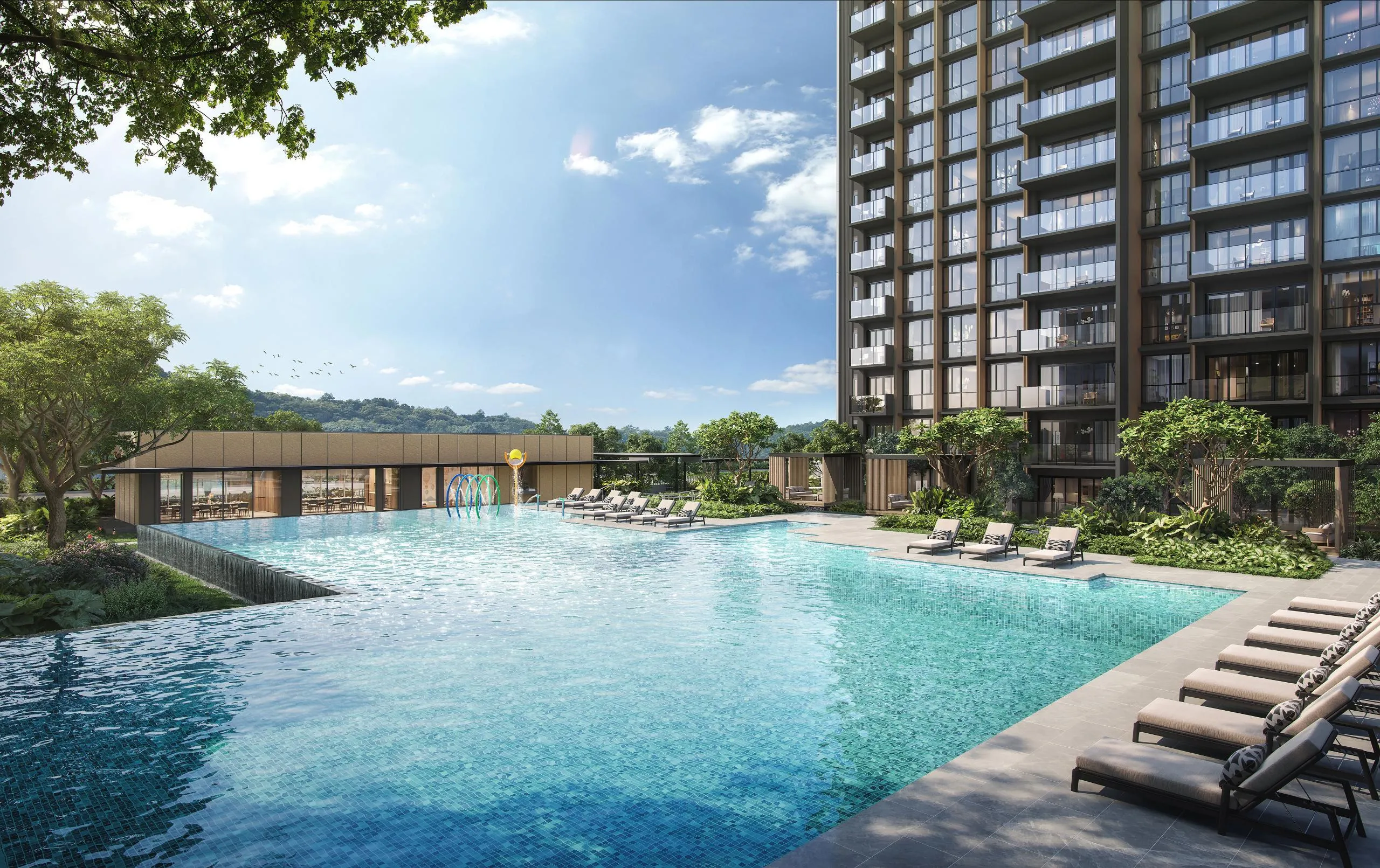 Pool Deck & Cabanas