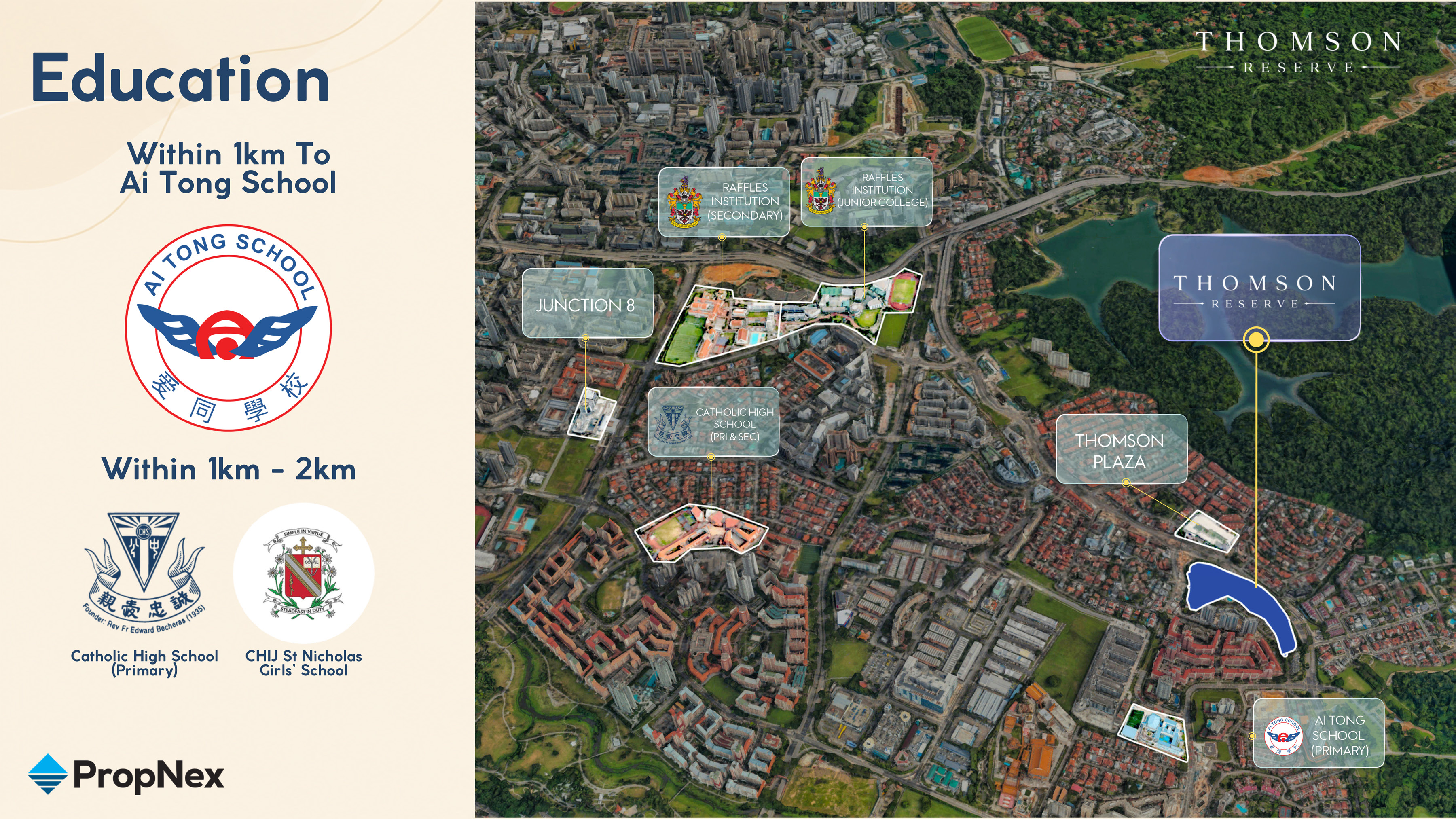 Thomson Reserve education map