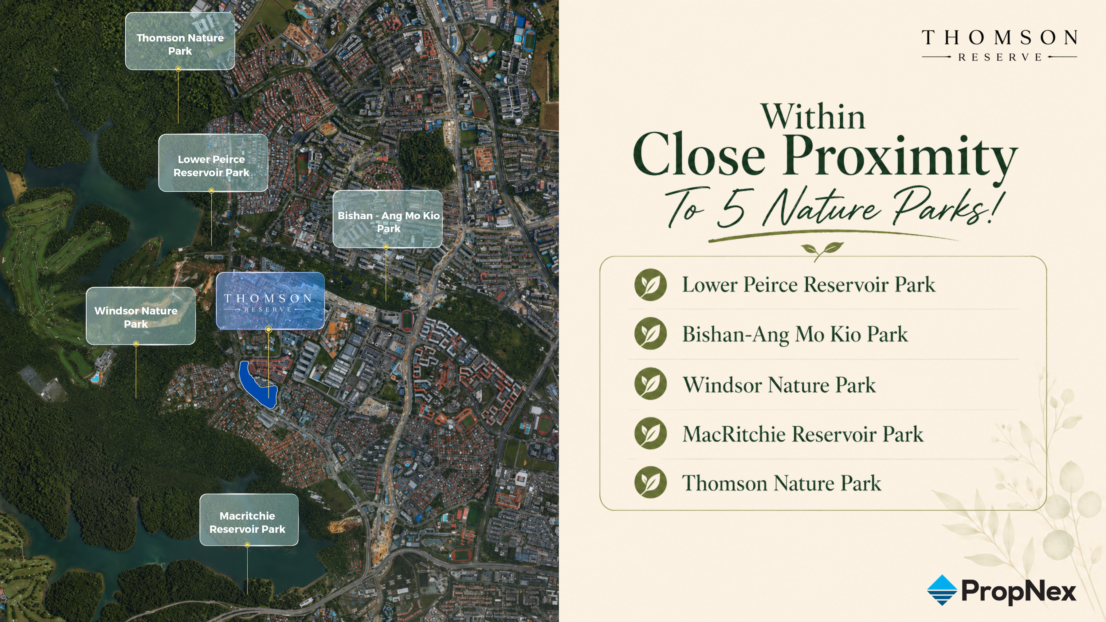 Thomson Reserve nature parks map