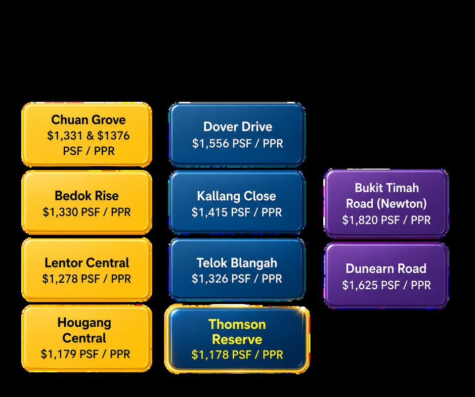 Thomson Reserve land cost comparison