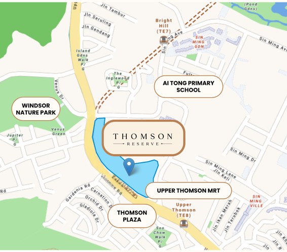 Thomson Reserve location map