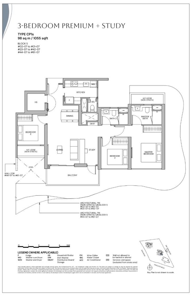 3-Bedroom Premium + Study (1) floor plan